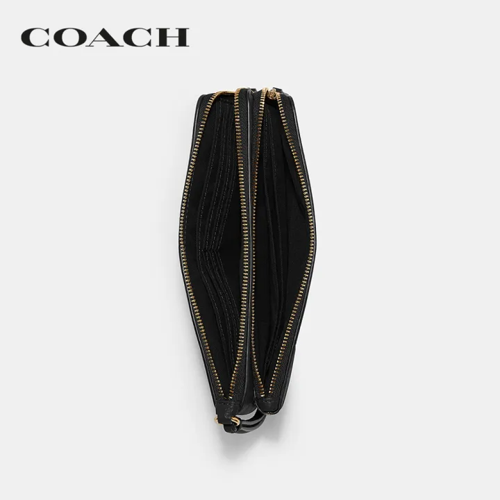 coach-กระเป๋าสตางค์ผู้หญิงรุ่น-double-zip-wallet-in-signature-canvas-สีน้ำตาล-c5576-imaa8