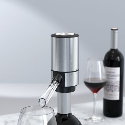 เครื่องเติมอากาศไวน์ไฟฟ้า2อิน1อุปกรณ์บาร์ระบบเติมอากาศที่รินพักไวน์อัตโนมัติแบบ One-Touch สำหรับงานปาร์ตี้50