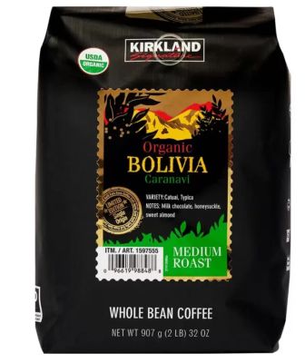กาแฟออร์แกนิค เคริกแลนด์ Kirkland Signature Organic Bolivia Coffee Bean 907 g