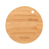 Multi-purpose Dining Table Mat Restaurant Household Non-slip Plate Mat Creative Round And Square Bamboo Potholder Potholder Mats