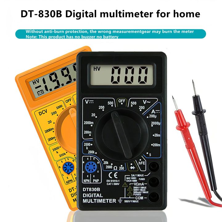 LCD Digital Multimeter DT 830B Electric Voltmeter Ammeter Ohm Tester AC ...