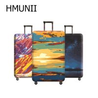 Oil Painting Design Suitcase Elastic Protective Cover Luggage Cover Travel Accessories 18 - 32 inch Travel Trolley Suitcase Case