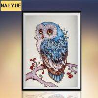 [COD] AliExpress new 5d diamond painting full of diamonds animal cartoon owl decoration explosive style stickers cross stitch