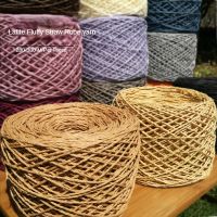 【CC】 280m Raffia Yarn Paper Cotton for Knitting and Crochet Diy Hat Slippers Weave medium thick Thread summer 150g