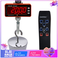 1000Kg 2000LB Crane Scales Industrial Heavy Duty Weighing Balance Digital Hook Scale Hanging Gram Weighting Steelyard