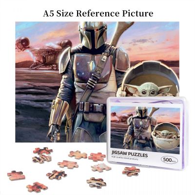 Mandalorians-This Is The Way Wooden Jigsaw Puzzle 500 Pieces Educational Toy Painting Art Decor Decompression toys 500pcs
