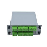 1x16 SC APC PLC splitter Fiber Optical Box FTTH PLC Splitter box with SC1X16 Planar waveguide type Optical splitter