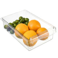 Kitchen Refrigerator Fruit Vegetable Storage Box Plastic Clear Fridge Egg Holder Organizer Slide Under Shelf Drawer Rack Holder