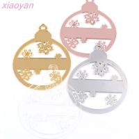 1pcs 127mm Christmas Bauble Holiday snowflake Tree Decorations Christmas Ornaments Family Gifts Gold Mirror Acrylic Tags Christmas Ornaments