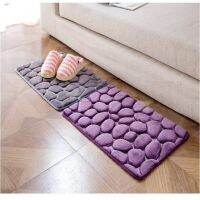 Cobblestone Embossed Bathroom Bath Mat Non-slip Carpets In Wash Basin Bathtub Side Floor Rug Shower Room Doormat Memory Foam Pad