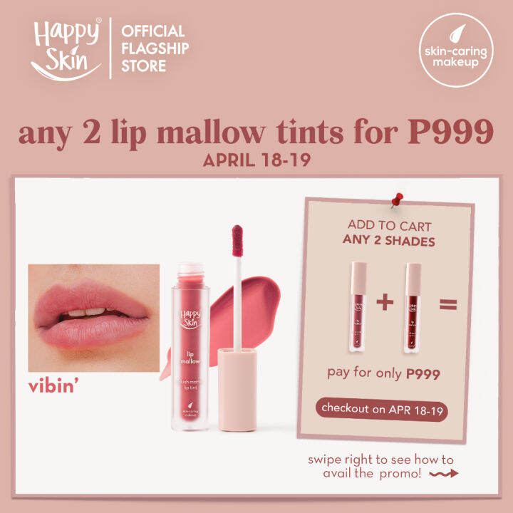 Happy Skin Lip Mallow Tint in Vibin' Lazada PH
