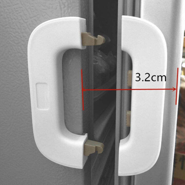 BEAITUBIGBANG Child Safety Fridge Lock Refrigerator Locks Refrigerator Freezer Door Lock