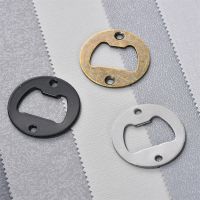 100pcs Stainless Steel Round Bottle Opener Insert Beer Opener Hardware for Resin