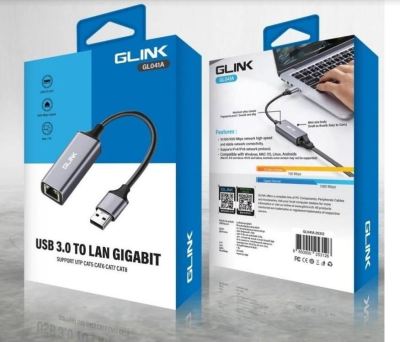 GLINK USB3.0 to RJ45 10/100/1000 GL-041A ตัวแปลง USB3.0เป็นLanGigabit  GL041A