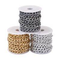 【DT】hot！ 5m/roll Twisted Curb Chain Unwelded for Jewelry Making Necklace Clothing