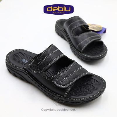 Deblu รองเท้าเพื่อแตะสุขภาพ แบบสวม หน้ากว้าง พื้นนุ่ม รุ่น L403-1 (สีดำ) ไซส์ 36-41