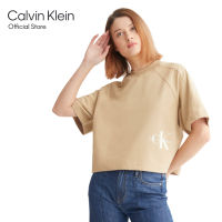 CALVIN KLEIN สเวตเชิ้ตแขนสั้นผู้หญิง รุ่น J220819 PF2 - สีเบจ