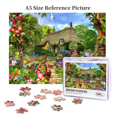 English Cottage Garden Wooden Jigsaw Puzzle 500 Pieces Educational Toy Painting Art Decor Decompression toys 500pcs