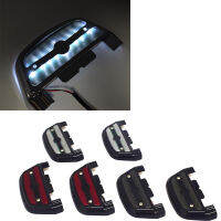 LED Lighted ที่วางเท้าด้านหลังผู้โดยสาร Floorboard Cover Kit สำหรับ Harley Touring Softail Dyna Custom Accessories