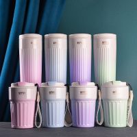 【CW】500ml Portable Fashion 304 Stainless steel Coffee Mug Color Changing Design Car Thermos Mug Travel Thermal Cup for Gifts