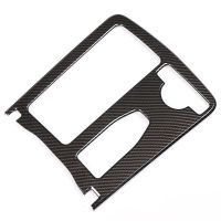 ❇﹍ Car Carbon Fiber ABS Central Console Cup Holder Frame Trim Cover Right Drive for Mercedes Benz E Class C Class W204