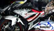 Tem trùm ex 150 cá mập đen xám shark, tem exciter 150