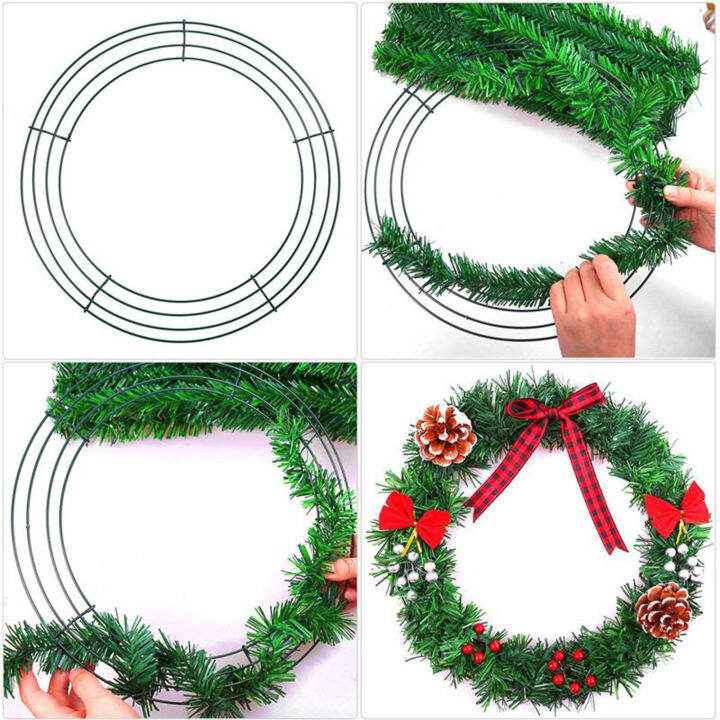 blesiya-2x-iron-round-wire-wreath-making-frame-floral-arrangement-diy-holiday-30cm