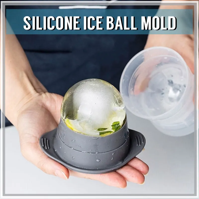 Silicone 3D Ball ICE Cube Tray Maker Round Ball Sphere Mold