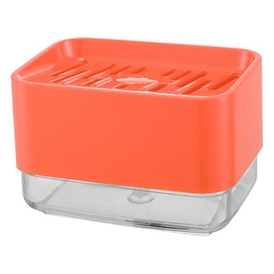 Kitchen Cleaning Soap Box with Sponge Soap Storage Box Kitchen Soap Dispenser Sponge Scrubber Holder Case