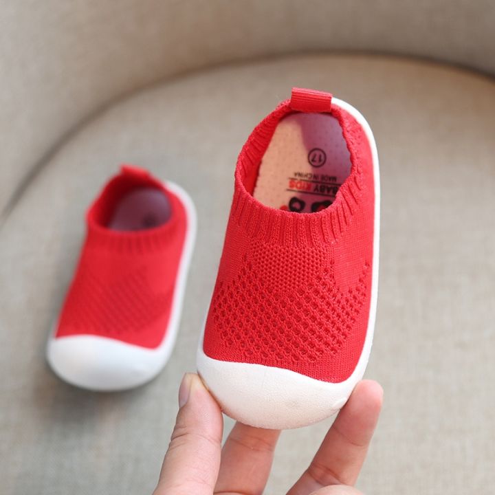 เด็กทารก-first-walkers-รองเท้า-breathable-ทารกเด็กวัยหัดเดินรองเท้าเด็กผู้หญิงสบายๆรองเท้าตาข่ายด้านล่างนุ่มสบายลื่น-shoes