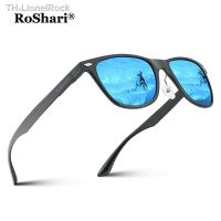 【แว่นกันแดด】 RoShari A07 แว่นกันแดดขนาดใหญ่สไตล์เรโทร uv 400 gift