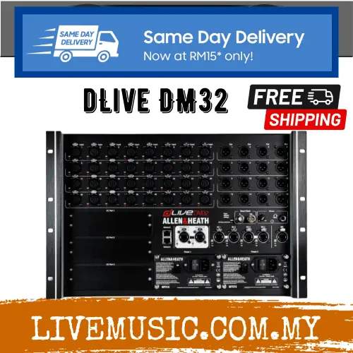 Allen & Heath dLive DM32 MixRack ( DM32 / DM 32 ) Lazada