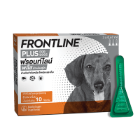 Frontline Plus for dogs 10kg ฟรอนท์ไลน์ พลัส สำหรับลูกสุนัข&amp;สุนัขน้ำหนักไม่เกิน10กก. 1หลอด