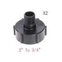 baoda IBC Tote TANK Drain ADAPTER เกลียวหยาบ2 "ถึง1/2" 3/4 "Garden hose