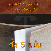 แผ่นโฟเมก้า แผ่นลามิเนต ยี่ห้อ TD Board ลายแพทเทิร์น รหัส 4868 Copper Arktis พื้นผิวลาย Gloss (G) ขนาด 1220 x 2440 มม. หนา 0.70 มม. ใช้สำหรับงานตกแต่งภายใน งานปิดผิวเฟอร์นิเจอร์ ผนัง และอื่นๆ เพื่อเพิ่มความสวยงาม formica laminate 4868G