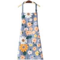 【Baixiang Flower City】    ✲ Household Kitchen Waterproof And Oil Proof Apron Fashion Simple Girl Corset Sleeveless Small Pure Fresh Overalls Breathable Wear Resistance