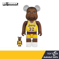 Medicom Toy Bearbrick Magic Johnson: Los Angeles Lakers 400+100%