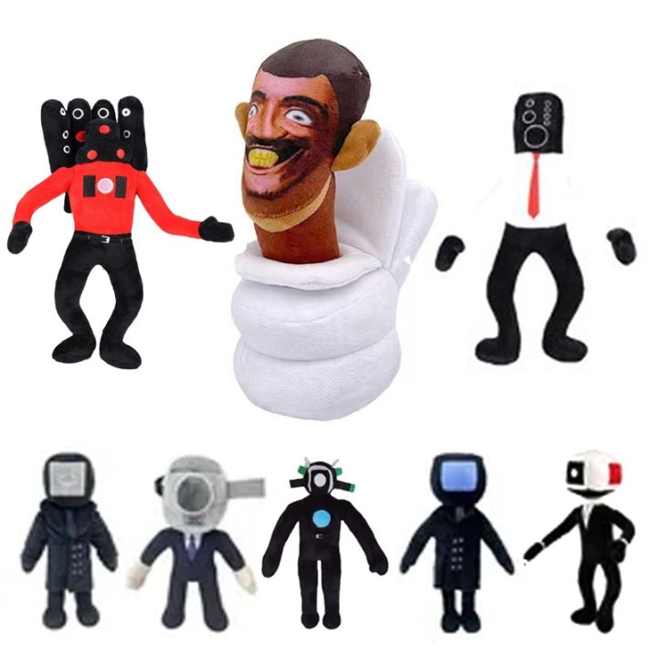 Compre 30cm alto-falante jogo de pelúcia skibidi banheiro plushie boneca  alto-falante chefes plushie boneca para crianças fãs coleção