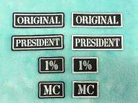 อาร์มปัก MC   Original  President  1%