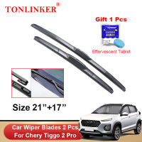 TONLINKER-Escobillas De ¿Delanteras Para Coche,Accesorios Para Chery Tiggo 2 Pro 2021 2022 2023