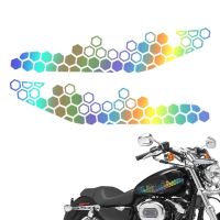 ✧ Motorcycle Stickers 2pcs Motocross Decals Waterproof Cool Decorative Decals For Motorcycle Self-Adhesive Honeycomb Car Stickers