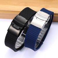 〖Bar watchband〗สายนาฬิกายางซิลิโคนทนทานรุ่น18 20 22 24มม. สีดำสายสีน้ำตาลสีน้ำเงินสำหรับนาฬิกา Luminox พลเมืองใช้งานทั่วไปมีเครื่องมือฟรีสต็อก