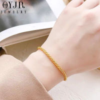 OYJR กำไลผู้หญิง Bangle สร้อยข้อมือทอง1สลึง สวยเหมือนของจริง สร้อยข้อมือทองชุบ 18k ข้อมือทองไมครอน ไม่ลอกดำ