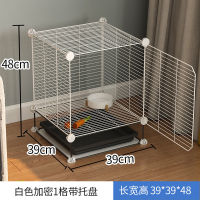 Sale Rabbit Cage Household Indoor Rabbit Nest House with Toilet Extra Large Automatic Manure Cleaning Breeding Pet Lotus