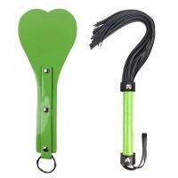 Horse Whip Set Faux Leather Riding Crop Kit With Paddle &amp; Whip For Equestrianism Training Play