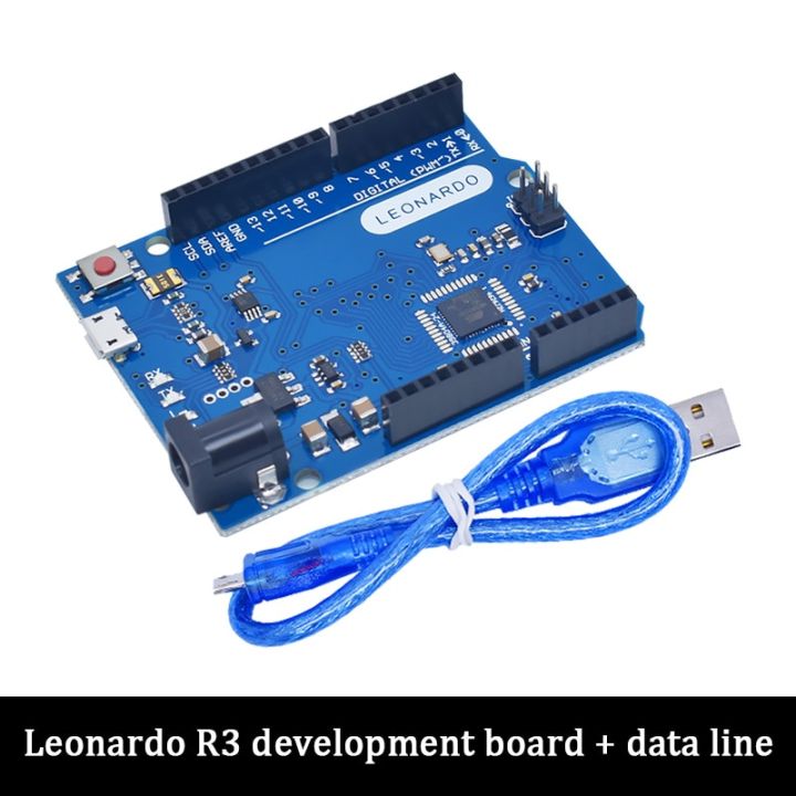 Leonardo R Microcontroller Atmega U Development Board With Usb Cable Compatible For Arduino