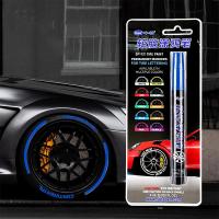 1PC White Waterproof Cars Wheel Tire Oily Mark Pen Auto Rubber Tyre Paint PenCD Metal Permanent Paint Marker Graffiti Touch Up Pens