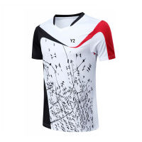 New Style Badminton Wear Men’s And Women’s Short-Sleeved Color-Blocking Sports Quick-drying Top