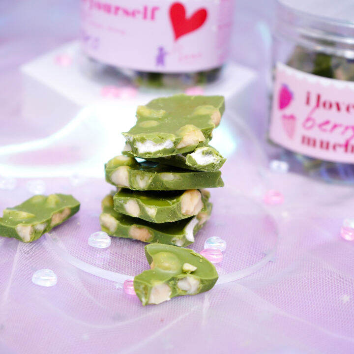 janebaker-ช็อกโกแลต-ชาเขียว-บาร์ค-matcha-bark-valentines-special