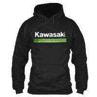 KAWASAKI เสื้อกันหนาว มีฮู้ด แบบสวมหัว เหมาะกับใส่ขับขี่รถจักรยานยนต์ เพาะกาย และเพาะกาย เหมาะกับของขวัญวันฮาโลวีน สําหรับผู้ชาย